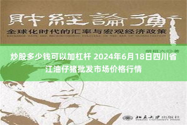 炒股多少钱可以加杠杆 2024年6月18日四川省江油仔猪批发市场价格行情