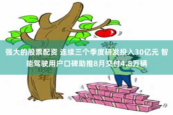 强大的股票配资 连续三个季度研发投入30亿元 智能驾驶用户口碑助推8月交付4.8万辆