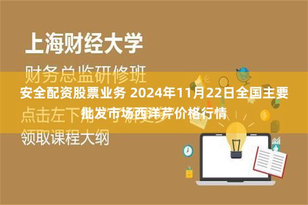 安全配资股票业务 2024年11月22日全国主要批发市场西洋芹价格行情